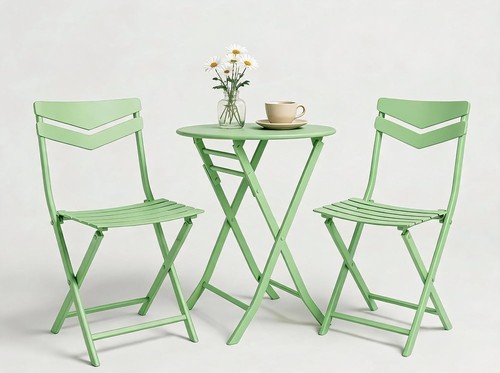 Folding metal bistro - folding, 3pc