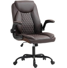 HOMCOM PU Leather Office Desk