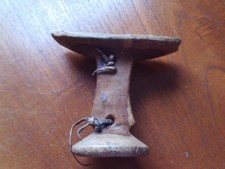 Ancient Zulu African Wooden Headrest Antique Handmade see other old items