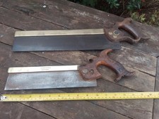 Vintage Spear & Jackson and Golver Bros  Tenon Saws - Brass Backed 
