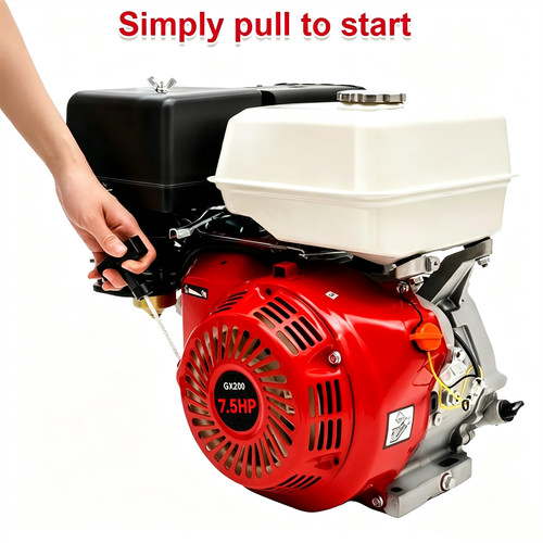 Stroke 5hp 196cc petrol - 4-stroke, 7.5hp