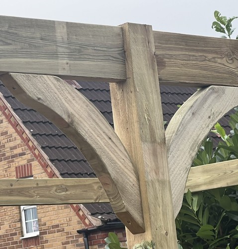 Wooden tanalised arched - wooden,