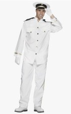 White Captain Mens Naval