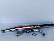 Yamaha RX100 RXG Silencer Exhaust Pipe & Nut Ring + Bend Pipe Muffler Assy