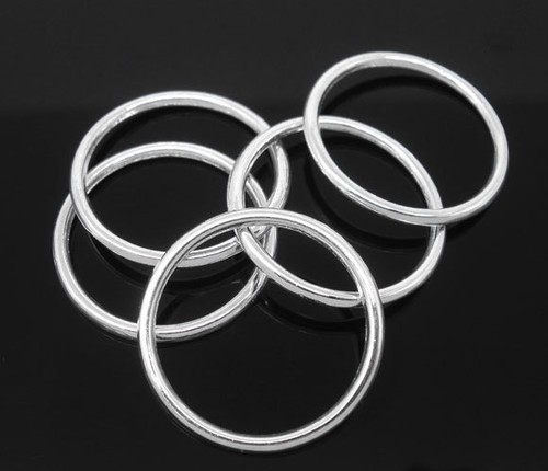 Large silver plated jump - plated,