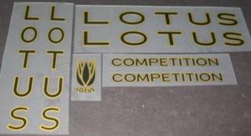 Lotus competition decal set - decal,