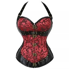 SALES Black Red Faux Leather