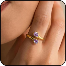 Silver Birthstone Rings for