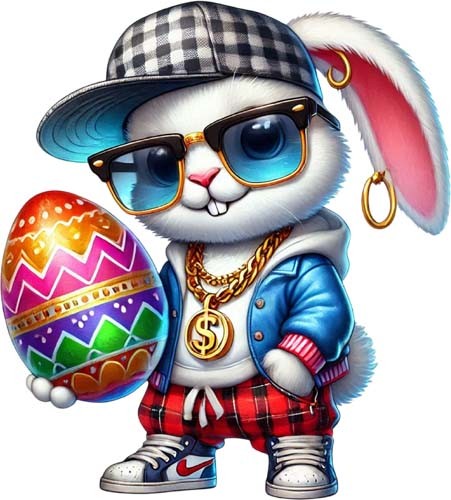 Easter hip hop bunny rabbit - hip,