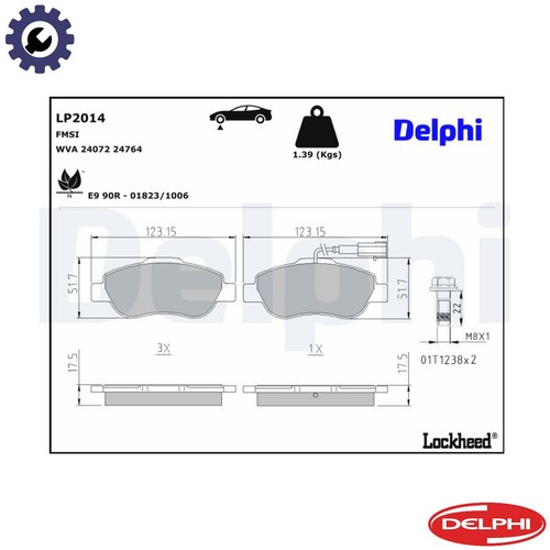 Brake pad set - brake,