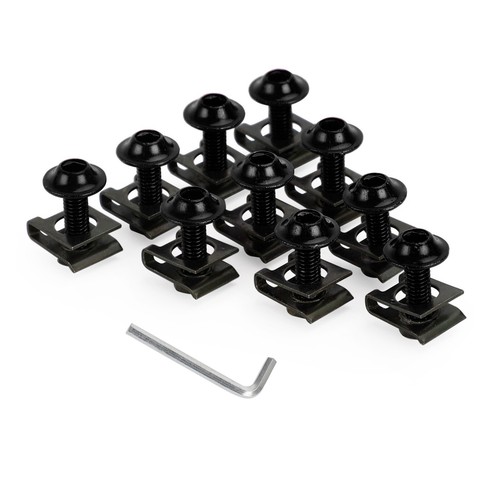10x aluminum m6x20mm - aluminum,