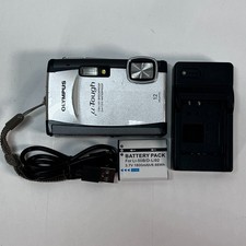 Olympus Digital Camera Mju Tough 6010 12.0MP Silver Tested Working