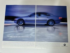 Original 1999 E39 BMW 523i 5 Series Magazine Advert Poster Garage Man Cave Retro