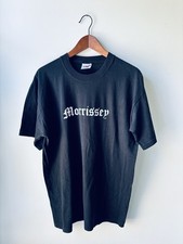 MORRISSEY T-SHIRT.  BLACK.  LARGE.