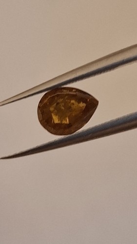 Orangey brown 1ct pear shape - 1ct,