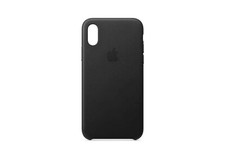 iPhone XS Max Case Original Apple Leather Phone Case MRWT2ZM/A - Black 8661434