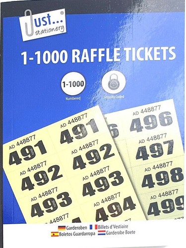 Raffle cloakroom tickets - cloakroom,