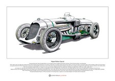 Napier-Railton Special Limited Edition Fine Art Print A3 size