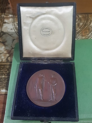 1860 bronze medallion - bronze,