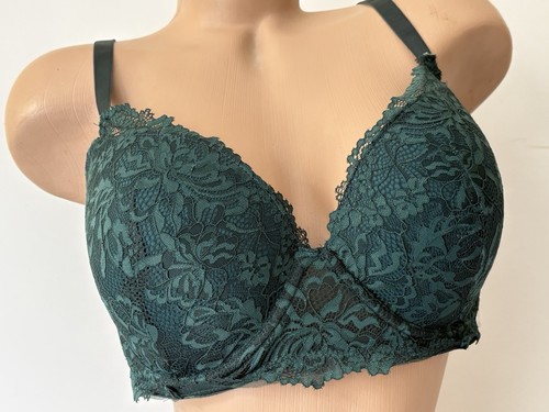 Bra dark green 38d padded - 38d,