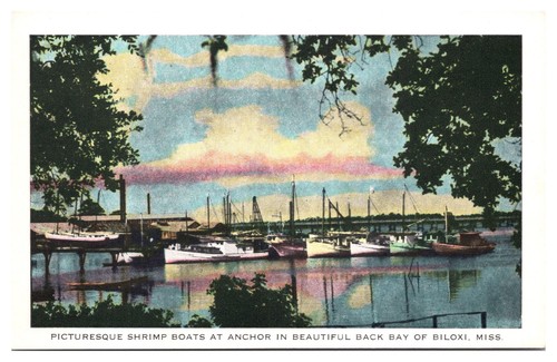 Vtg picturesque shrimp boats - picturesque,