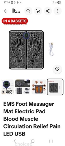 Ems foot massager mat - foot, electric