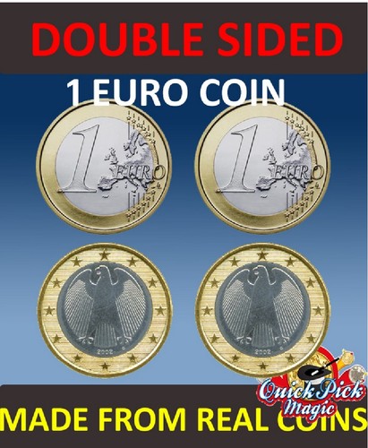 Double sided euro coin 1 - double, [1