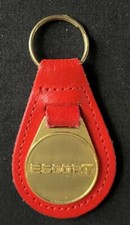 FORD ESCORT MOTOR CAR LEATHER KEY RING KEY FOB BADGE EMBLEM