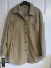 Ladies Camel Cosy Shacket / Shirt Jacket By VILA Size S - Small - BNWT - RRP £42