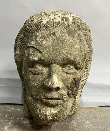 Antique carved stone - antique, bust