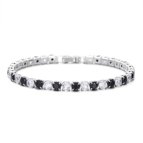 925 sterling silver 4mm black - 925,