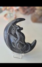 Silver obsidian dragon moon - on,