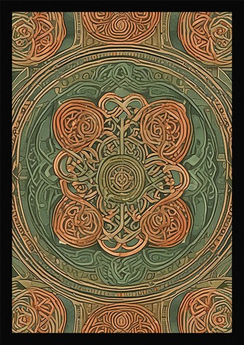 Mandala pattern wall - wall, art