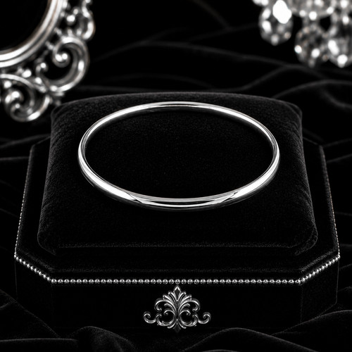 Plain hollow slave bangle - plain,