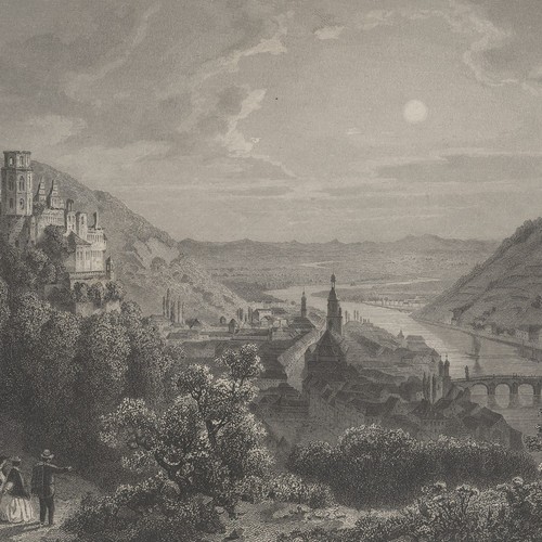 Heidelberg general view - , castle