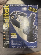 Saitek SP550 Pad and Flight Stick Controller Boxed Tested Working