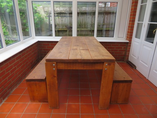 Rustic solid wood dining - solid,