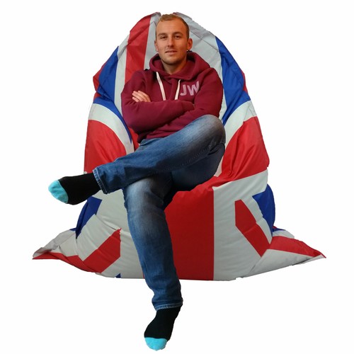 Large union jack bean bag - union,