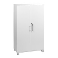 Wooden Storage Cupboard Bookcase Filing Cabinet 2 Door Locking 120cm