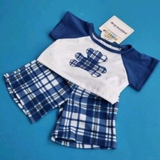 Build bear blue plaid - build,