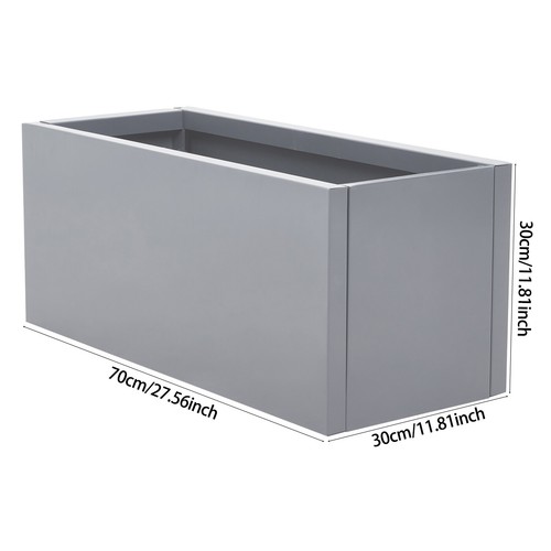 Galvanised metal trough - metal,
