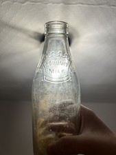 3 Old Milk Bottles Vintage