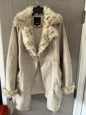 Lipsy Cream Faux Suede Zip Up