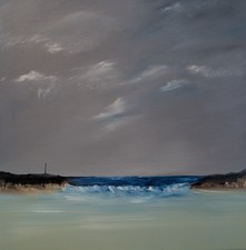 Stormy Harbour Original Oil On