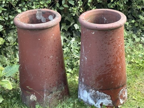 Terracotta chimney pots for - x2,