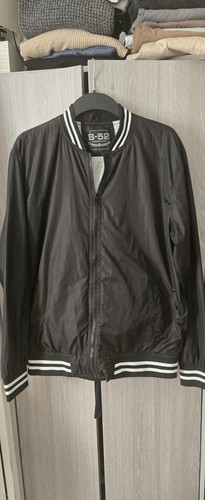 Black bomber jacket - jacket, full