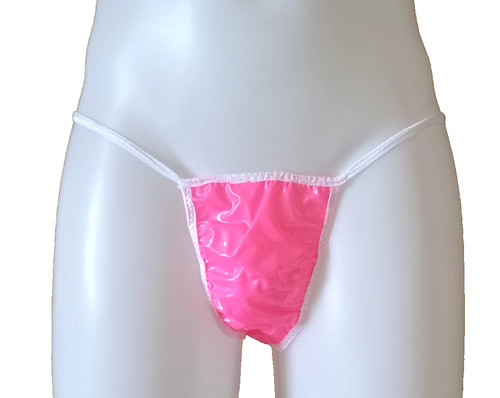 Pvc panties plastic tanga - plastic,