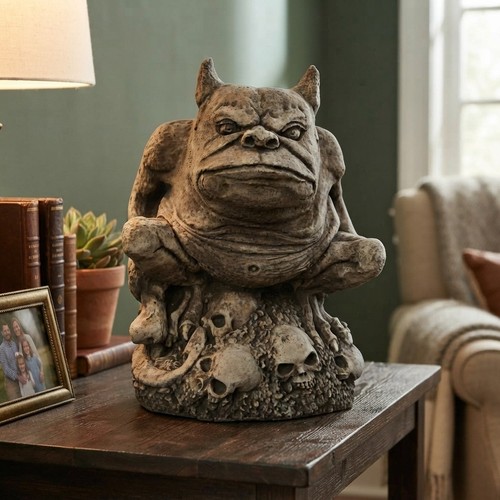 Stone garden gargoyle large - stone,