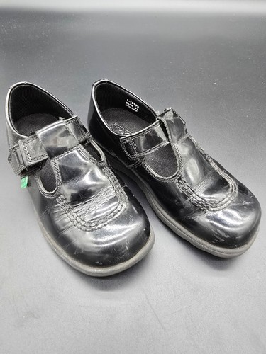 Kickers kids black patent - kickers,