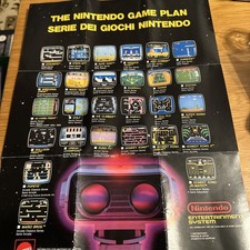 Nintendo NES Game Plan Promotional Poster 40 X 30cm